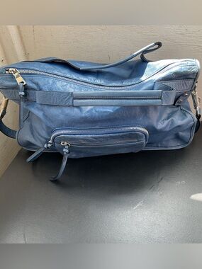 Barneys New York Blue Leather Bag